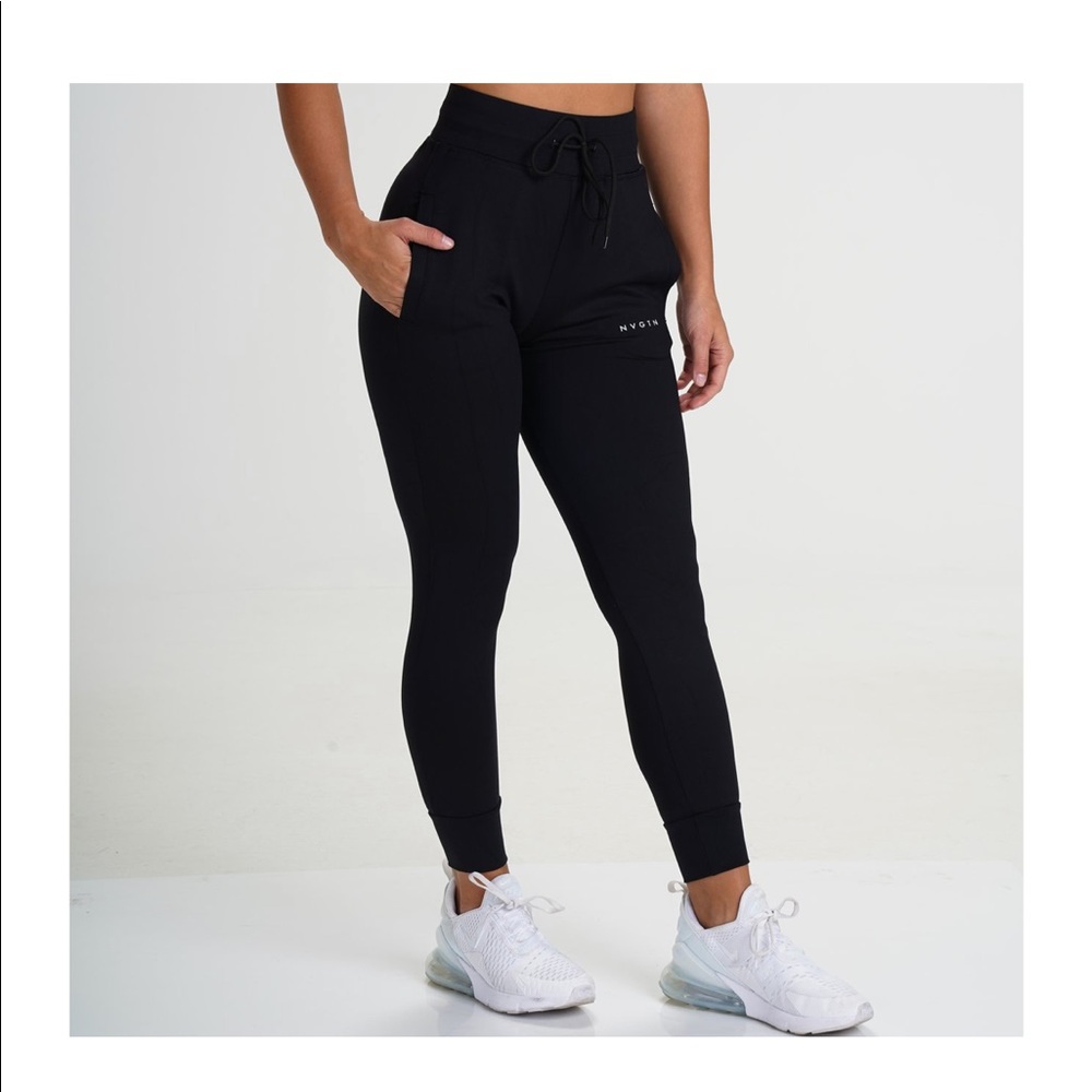 NVGTN Jet Black Joggers
